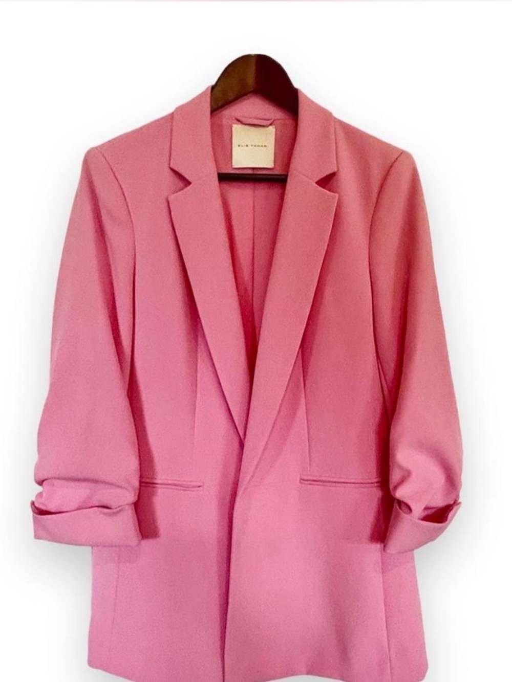 Elie Tahari Carnation Pink Relaxed Blazer Jacket